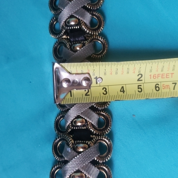 HP. Naani Made In Italy Chain And Leather Belt - Picture 11 of 14